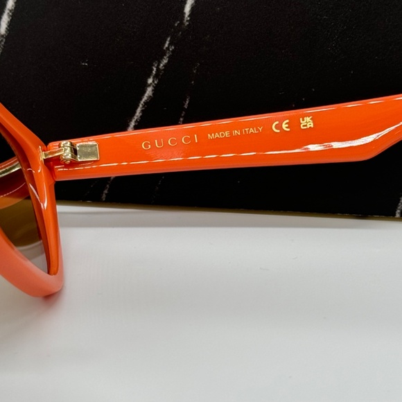 NEW GG1539S 004 GUCCI CAT EYE WOMEN SUNGLASSES GUCCI ORANGE EYEWEAR main image 11